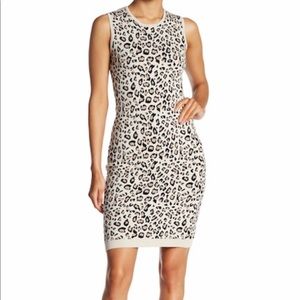 Cupcakes & Cashmere Sutter Leopard Sweater Dress